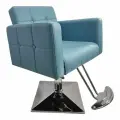 Кресло парикмахерское для клиента с подставкой для ног Аврора на квадратном основании