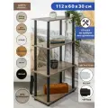 Этажерка деревянная GASTRORAG 1110/4, 4 полки, размеры 60 х 30 х 110 см
