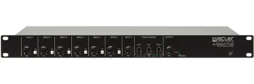 Ecler eSAM702- 7-канальный коммутатор/микшер, входы: 1 Line, 6 Mic/Line (питание 18 В)