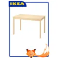 Стол IKEA Ingo ИВАР, массив сосны, прямоугольный, без покрытия, 120х75х73 см