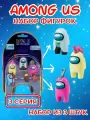 Набор фигурок PMI Among Us, коллекционный, пластик, высота 5 см, 3 штуки