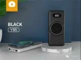 Внешний аккумулятор WUW-Y95 10000mAh(беспроводная зарядка) черный