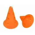 Конусы для разметки 30см с отверстиями (10шт) для футбола, роликов и эстафет GC sport, оранжевые