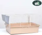 Клетка для грызунов Пижон №1 складная, 58 х 40 х 34 см (+миска, 2 кормушки), бежевая