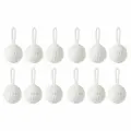 Шары на ёлку новогодние Tkano New Year Essential Fluffy White, 12 шт.