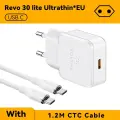Зарядное устройство VOLTME PD20/30 Вт GaN PD Fast USB Type C Зарядное устройство USB C PD3.0 QC3.0 Быстрая зарядка для iPhone 16 15 14 Зарядное устройство для мобильного телефона, 30W White EU Cable