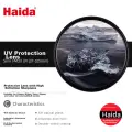 Haida PROII UV Filter 62mm, MCUV Protective Filter, Double-Sided Multi-Layer Coating, Waterproof And Stain-Resistant, Suitable for Canon, Nikon, Sony, Fuji And Other Mirrorless And DSLR Camera Lenses