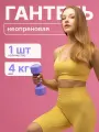 Гантель неопреновая MAXISCOO FIT, 4 кг