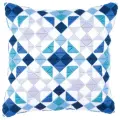 PN-0145699 Набор для вышивания гладью (подушка) Vervaco Blue Diamonds Синие ромбы