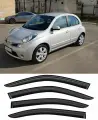 Дефлекторы боковых окон NISSAN Micra Ниссан Микра / March Марч 5дв. (2010-2013)