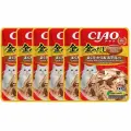 Inaba Ciao Kinnodashi Влажный корм для кошек Тунец Магуро и тунец Кацуо с палтусом 60г*6шт