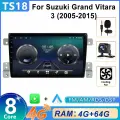 Штатная магнитола для Сузуки Гранд Витара/Suzuki Grand Vitara 3 2005-2015 2 DIN 4G DSP RDS FM AM QLED-экран Android Auto Carplay Мультимедиа автомабиля