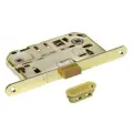 Защелка дверная, Morelli, магнитная, сантехническая, с ответной планкой W7, IM-WC PG золото