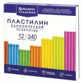Пластилин 12 цветов Brauberg Академия ХИТ, 240г, со стеком, 8 уп. (106423)
