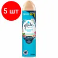 Комплект 5 шт, Освежитель воздуха аэрозольный 300 мл, GLADE (Глейд) Океанский оазис
