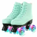 Квады Роликовые коньки Banwei Green, светящиеся колёса, фигурные