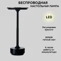 Настольная светодиодная лампа Fedotov с аккумулятором черная