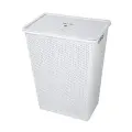 Корзина для белья 'Wenge' 48л со съёмной крышкой, 42.7x29.5x56.2 см, светло-серый