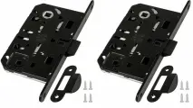 Замок межкомнатный AGB WC серии MEDIANA EVOLUTION, (Черный) B01102.50.93.567 (комплект 2 штуки)