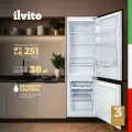 Холодильник встраиваемый двухкамерный ILVITO ICB 17STS1 MC (2025 г.), 251 л, Humidity Control, А+, морозильная полка