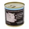 Влажный корм для кошек Натуральная формула Паштет с кроликом, 15 шт х 250 г