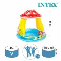 Бассейн надувной Гриб, 102х89 см, 1-3 лет, INTEX