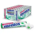 Жевательная резинка MENTOS Pure White Нежная Мята 15,5 г, 24 шт. в уп.