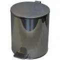 Ведро для мусора Титан Мета Титан с педалью 15 л, хром