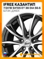 Автомобильные диски iFree Казантип 7.5x18 5x105 ET 38 Dia 56.6 блэк джек