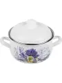 Кастрюля стальная эмалированная PERFECTO LINEA 3,8 л Букет лаванды (50-360958)