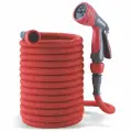 Садовый шланг растягивающийся от 10 до 30 м + пистолет распылитель