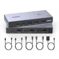 UGREEN CM692 (25961) 8K@60Hz HDMI 2.1 KVM Switch 2-in-1 Out With Desktop Controller - Gray