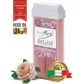 Воск в картридже Кремовая роза ITALWAX FLEX Rose oil, 100 мл (комплект из 24 штук)