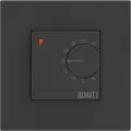 Термостат D с механическим управлением, черный, 45,5х45,5 мм, с рамкой