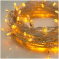 Гирлянда Нить 10 м , IP20, прозрачная нить, 100 LED, свечение жёлтое, 8 режимов, 220 В