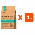 Корм сухой Grandorf Single Grain Dog Adult Medium & Maxi Breeds 4 Meat Recipe низкозерновой для взрослых собак средних и крупных пород 4 вида мяса с ягненком, индейкой, уткой и кабаном, 3 кг х 4 шт