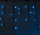 Гирлянда-бахрома светодиодная Айсикл 4.8 м, синий свет, IP65