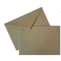 Конверты 70х110 мм / для визиток / крафт / 50 штук