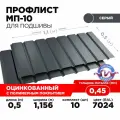 Профнастил МП-10А. Для подшивки кровли 10 листов. Толщина 0.45. Длина листа 0.5. RAL 7024 Серый графит