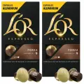 Кофе в алюминиевых капсулах L'OR Espresso Forza для кофемашин Nespresso, 10 порций, 4028605 - 2 уп