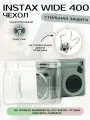 Instax Wide 400 Чехол для фотоаппарата, пластиковый, ударопрочный, прозрачный, с ремешком