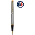Ручка роллер Waterman Hemisphere (CWS0920350) Steel GT F черн. черн. подар. кор.