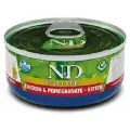 Влажный корм Farmina N&D Cat Prime Kitten консервы для котят Курица и гранат, 70 г х 24 шт.
