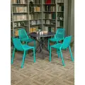 Стул садовый NICO из пластика, комплект из 8 штук, тиффани