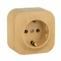 15 шт. Legrand Quteo Сосна Розетка с заземлением 782271