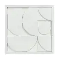 Панно декоративное 40х40 см с эффектом 3D Minimalism настенное с белой рамой Bergenson Bjorn BB0000842