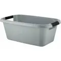 Таз Plast Team LICA, с ручками, прямоугольный, 20 л, серый