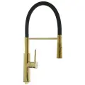 A4890WF-1 Смеситель для кухни ACCOONA с латун/корп золотой и силик/излив черный (10)