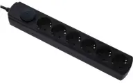 Сетевой фильтр Ippon BK-6-EU-5-16-B 5м (6 розеток) черный (коробка)