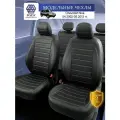 Чехлы RODUS для автомобильных сидений на авто Chevrolet Niva, Нива Шевроле, 04.2002-05.2013г. (чёрный-белый)